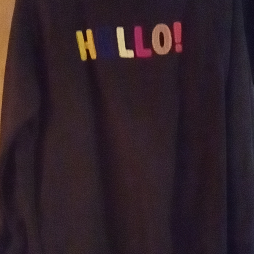 Old navy tee shirt and old navy sweatshirt